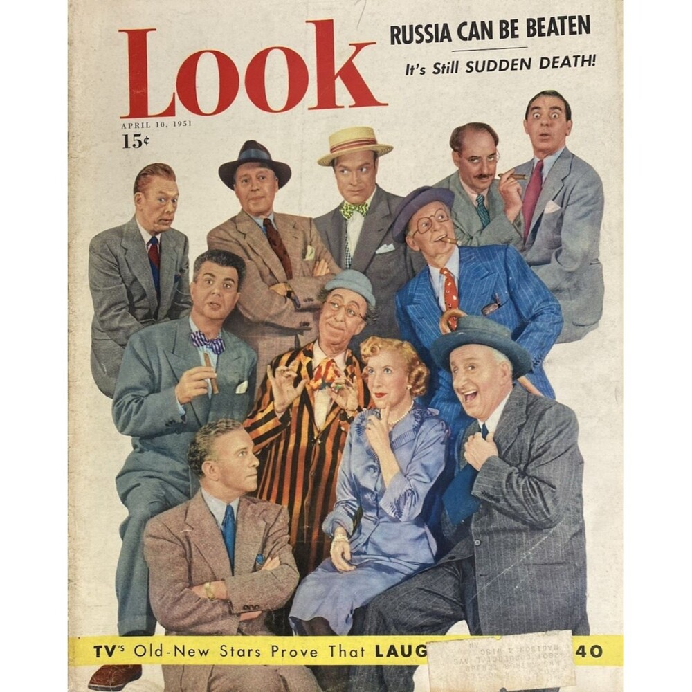 Look Magazine Cover Page "TV's Old and New Stars April 10, 1951